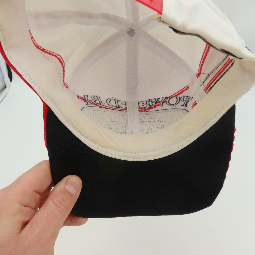 Ford Powered By Ford Racing Embroidered Baseball Cap White Red Black - Picture 13 of 15